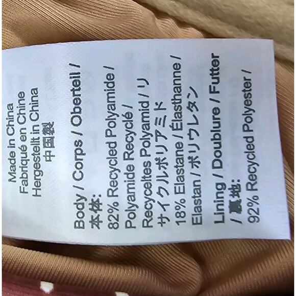 J Crew Swim Top 42DD Brown White Polka Dot Underwire Bikini Sable Bow BF259 - Picture 9 of 10